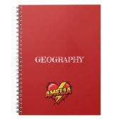 Carnet Amelia Heart Red (Devant)