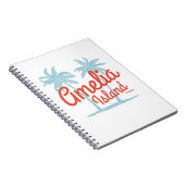 Carnet Amelia Island Florida Beach Coral Surf (Côté Droit)