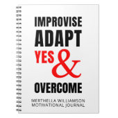 Carnet AMÉLIORER L'ADAPTATION OUI ET SURMONTER MOtivation (Devant)