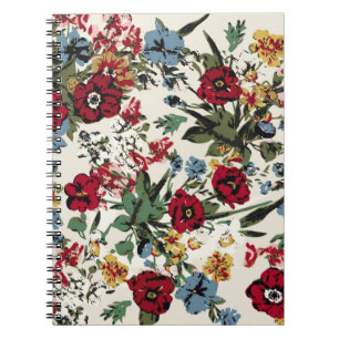 Carnet Aménagement Abstrait de fleurs massives, partout