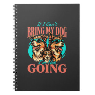 Carnet Amenez mon chien amateur de chien rétro