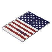 Carnet America Drapeau américain Motif américain (Côté gauche)