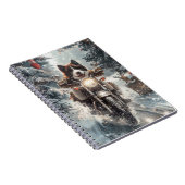 Carnet American Akita Dog équitation moto Noël (Côté Droit)