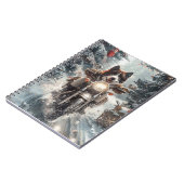 Carnet American Akita Dog équitation moto Noël (Côté gauche)