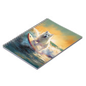 Carnet American Eskimo Beach Surf Peinture (Côté gauche)