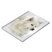 Carnet American Eskimo Dog Art (Côté gauche)