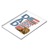 Carnet American Flag Dad Lion Patriotic (Côté gauche)