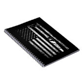 Carnet American Flag Woodworker USA Carpenter (Côté Droit)