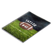 Carnet American Football Field Name Team Jersey Numéro (Côté gauche)