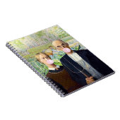 Carnet American gothic rose bulle gomme Arrière - plan de (Côté Droit)