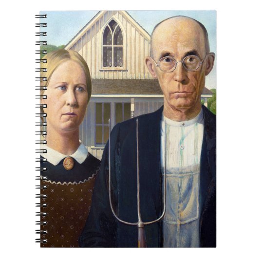 Carnet American gothique classique peinture Grant Wood (Devant)