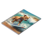Carnet American Staffordshire Beach Surf Peinture (Côté gauche)