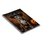 Carnet American Staffordshire Citrouille Halloween effray (Côté Droit)