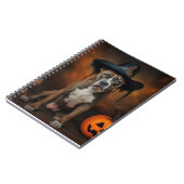 Carnet American Staffordshire Citrouille Halloween effray (Côté gauche)