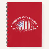 Carnet American State National Splat Est 1776 (Devant)
