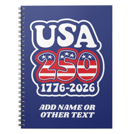 Carnet America's 250th Birthday - Groovy USA 250 (Devant)