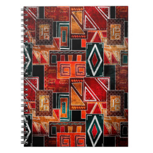 Carnet Amérindiens grunge ornemental motif arrière - plan