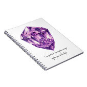 Carnet Améthyste Violette Affirmation Métaphysique du Cri (Côté Droit)
