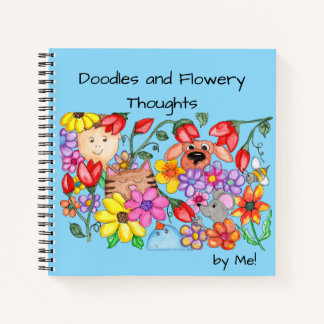 Carnet Amis Animaux Parmi les Fleurs