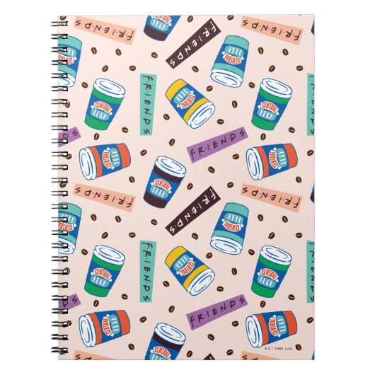 Carnet AMIS™ | Central Perk Vibrant Motif café (Devant)