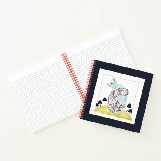 Carnet Amis de Clementine | Écureuil d'art populaire (Intérieur)