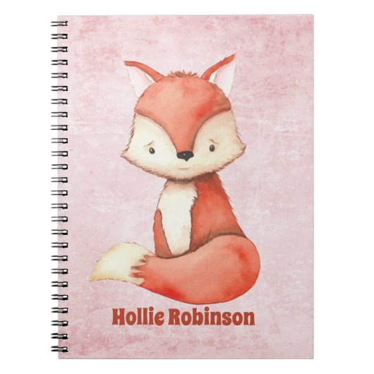 Carnet Amis de la forêt Renard mignon (Devant)