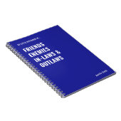 Carnet Amis Ennemis belle-famille Outlaw drôle (Côté Droit)