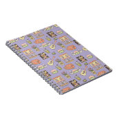 Carnet AMIS™ | Motif d'icône violet (Côté Droit)