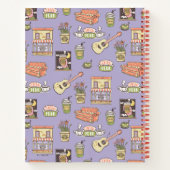 Carnet AMIS™ | Motif d'icône violet (Dos)