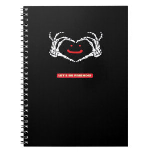 Carnet Amis ! Squelette classique Mains Coeur
