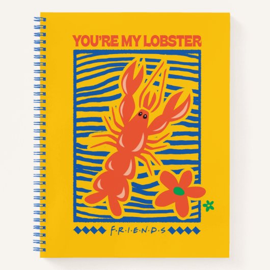 Carnet AMIS™ | Vous êtes mon homard vibrant graphique (Devant)