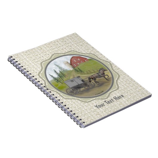 Carnet Amish Buggy Visite (Côté Droit)