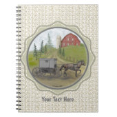 Carnet Amish Buggy Visite (Devant)