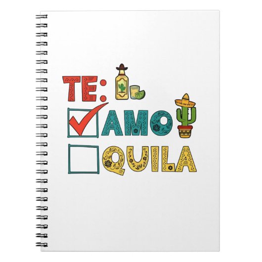 Carnet Amo Tequila Cinco De Mayo Drôle (Devant)