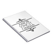 Carnet Amor Vincit Omnia Love conquiert Toutes Les Phrase (Côté Droit)