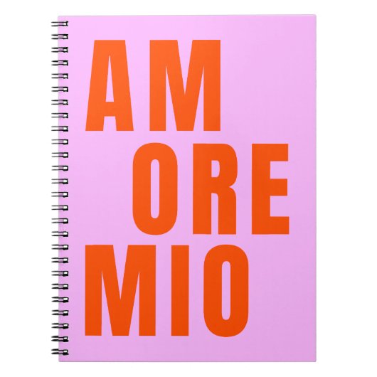 Carnet Amore Mio Texte Ludique (Devant)