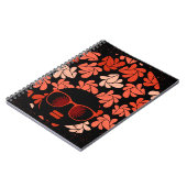 Carnet Amour Afro Rouge Corail Oreiller (Côté gauche)