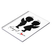 Carnet Amour Ange – Conception de Couple Ange Mignon (Côté gauche)