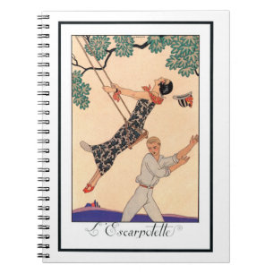 Carnet Amour Art Déco Vintage, La Balançoire de George Ba