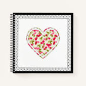 Carnet Amour, baies, cerise (Devant)