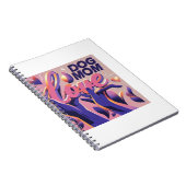 Carnet Amour Chien maman rose pourpre (Côté Droit)