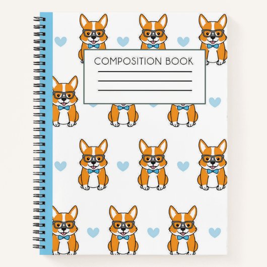 Carnet Amour corgi (Devant)