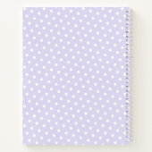 Carnet Amour d'Agneau Violet Nom Personnalisé Script Fémi (Dos)