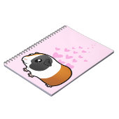 Carnet Amour de cobaye (cheveux lisses) (Côté gauche)