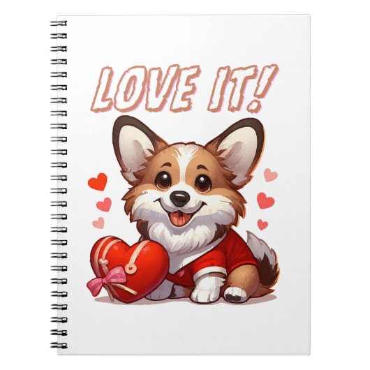 Carnet Amour de Corgi Mignon (Devant)