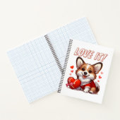 Carnet Amour de Corgi Mignon (Intérieur)