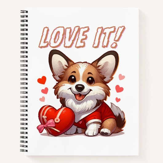 Carnet Amour de Corgi Mignon (Devant)