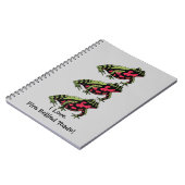 Carnet Amour de crapaud gonflé par feu (personnalisable) (Côté gauche)