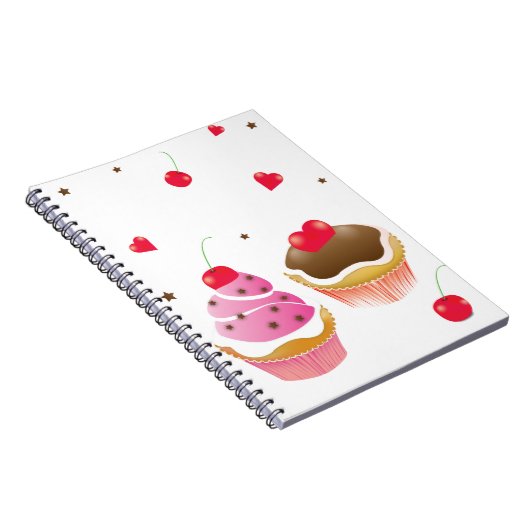 carnet "Amour de cupcakes" (Côté Droit)
