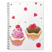 carnet "Amour de cupcakes" (Devant)